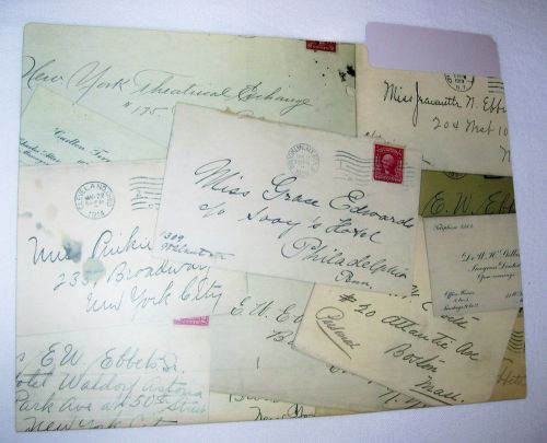 NEW John Derian - 4 Floral &amp; Vintage Letters &amp; Envelopes File Folders w/ Labels