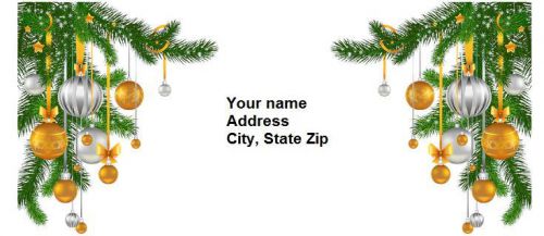 30 Personalized Return Address  Labels Christmas Buy 3 Get 1 free (bi32)