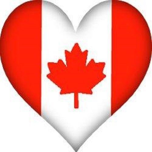 30 Custom Canada Heart Personalized Address Labels
