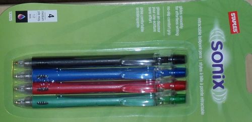 Staples Sonix Retractable Ballpoint Pens