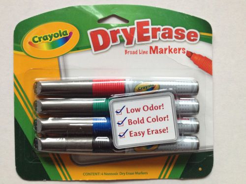 Crayola Dry Erase Markers (4-ct, Chisel Tip)