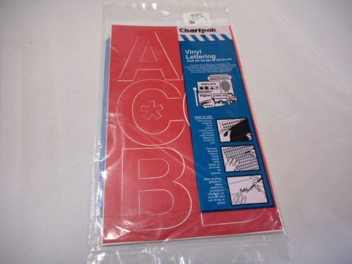 Chartpak Vinyl Letters 3&#034; One Pack # 01072 (NEW) Red