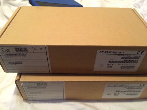 Lot of 2 NEW Sealed Cisco 7937 IP External Microphones CP-7937-MIC-KIT