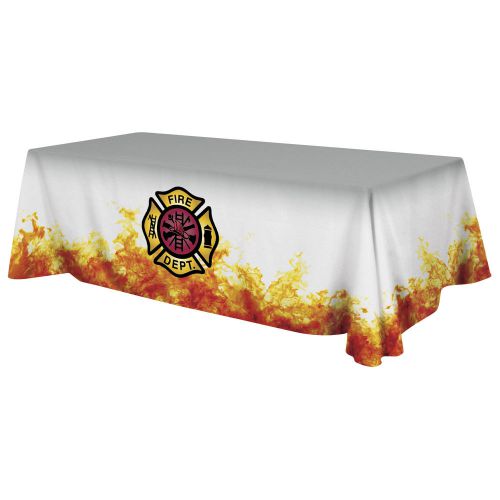 Custom Printed Table Cover - Trade Show Tablecover - Full Color 8&#039; Drape Style