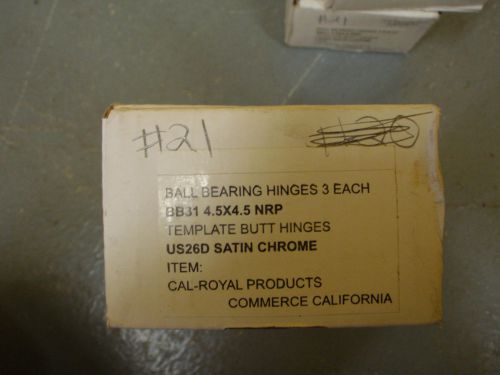Cal-royal hinges bb31 4.5&#034; x 4.5&#034; (us26) for sale