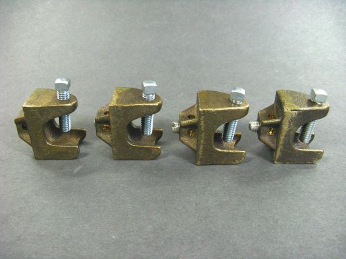 5/8&#034; Ground Rod Clamps 6-14  ~  Bronze  ~  Lot of 4