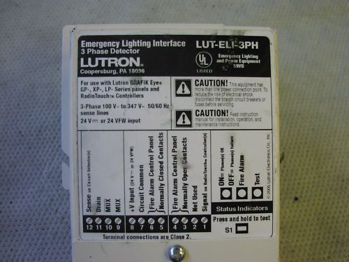 LUTRON LUT-ELI-3PH EMERGENCY LT. INTERFACE (NEW)