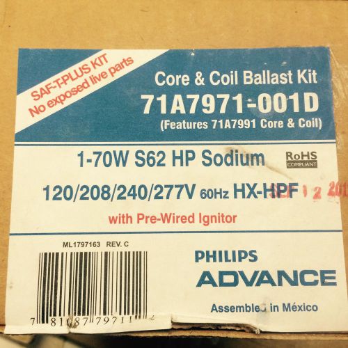 Advance brand hps ballast for 1- 70 watt high pressure sodium lamp for sale