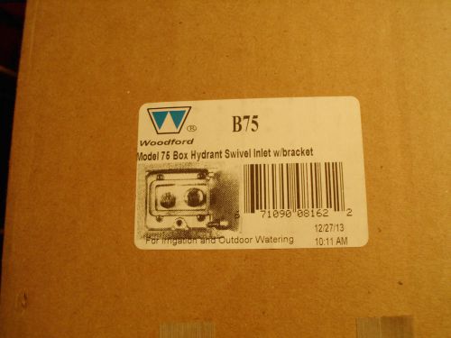 Woodford b75 box hydrant swivel inlet with bracket for sale