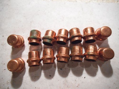 LOT OF (14) VIEGA PROPRESS 77712 CAP 1/2&#034; Copper Pipe Fitting