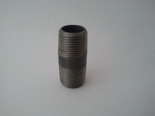 50 ~ new ~3/8 x 1-1/2”  nipple black steel schedule 40 welded steel for sale