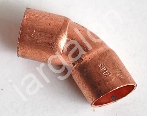3/8&#034; wrot copper 45 degree elbow epc elkhart new for sale