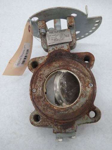 SHAW 152-DHML 150 STEEL STAINLESS DISC FLANGED 3 IN BUTTERFLY VALVE B278483
