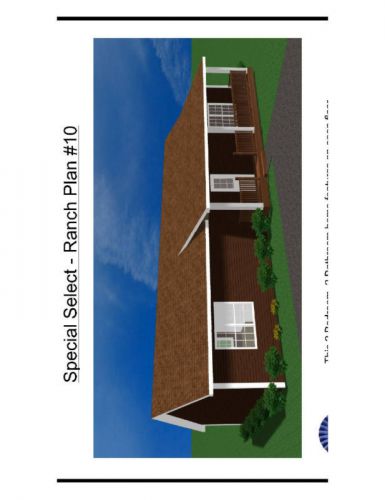 Ranch home panelized house kit diy new construction prebuilt home custom design for sale