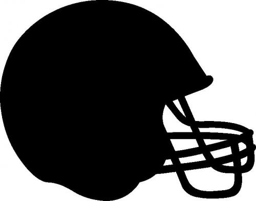 Football Helmet silhouette CNC Plasma, laser, router .dxf clip art