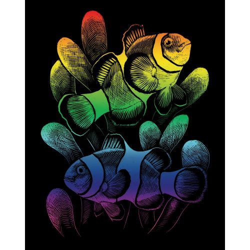 Royal Brush Engraving Tools Rainbow Foil Art Kit 8X10 Clownfish