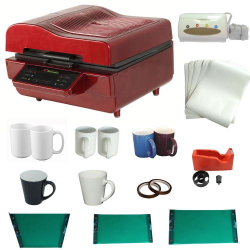 Free shipping 3d sublimation machine mug latte mug ciss transfer printing kit for sale