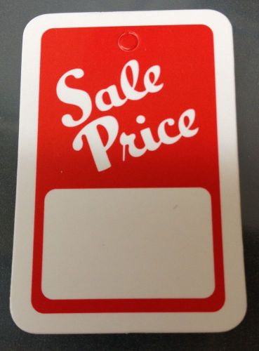 300 Lot Tag Gun Hang Red Sale Price Label Paper Store Retail 1 1/4&#034; X 1 7/8&#034; .