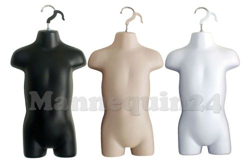 a Set of 3 Toddler Mannequin Forms with Hook for Hanging