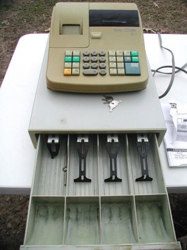 Royal Electronic Cash Register  125 NX  12 department Automatic Tax  5 keys  *