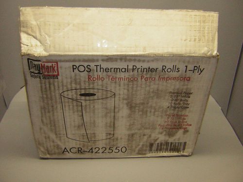 Daymark acr-422550 thermal  roll, 1-ply, white, 200&#039; length x2-1/4&#034; 40 pack for sale