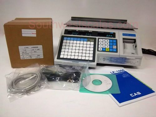 New cas lp-1000n label printing scale - free shipping + case of 8000 labels! for sale