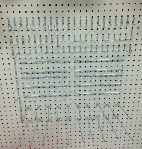 86 Piece Pegboard Assortment, Great For Organizing Storage, Garages, &amp; Workspace