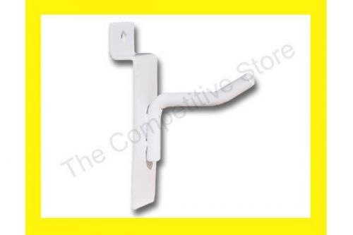 2&#034; Slatwall Hooks  For Slat Panel Display - 100 Pcs White Color
