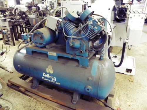 Compair kellog b452b 10 hp 80 gallon horizontal tank 2-stage air compressor for sale