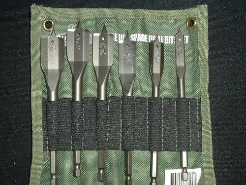 **cummins industrial 6 piece spade drill bits set. new. for sale