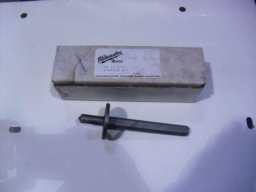 Vintage Milwaukee Starter Bit # 48-20-6140 For Rotary Hammers Unknown