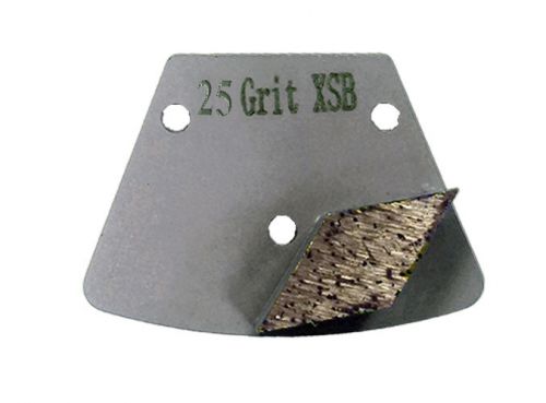 25 grit single rhombus grinding plate soft bond trapezoid scraper concrete for sale
