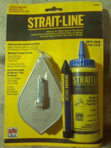 Irwin 100ft Strait line Kit. Chalk, Marking Crayon Included!