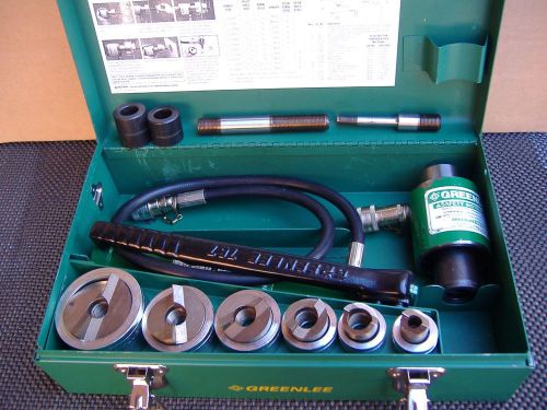 Greenlee 7506 heavy duty hydraulic knockout punch set for sale