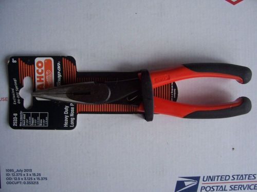 New bahco 8&#034; heavy duty long nose pliers with cutter for sale
