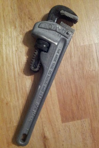 Ridgid 810 Aluminum Straight Pipe Wrench 10 in. Nice !!!!!!!!
