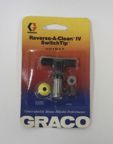 Graco Reverse-A-Clean IV Switch Tip 221611 ~ New ~