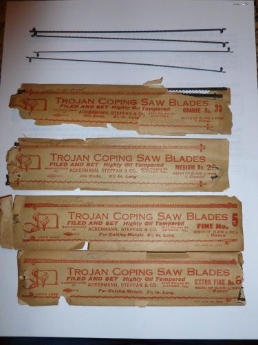 Mixed Lot of (23) TROJAN COPING SAW Blades
