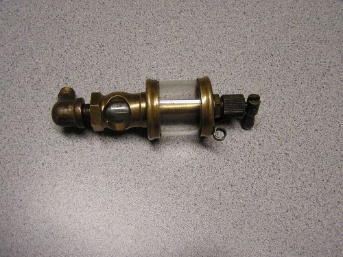 Lunkenheimer no.0 fig 1300 sentinel brass oiler hit &amp; miss engine original for sale