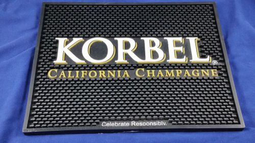 Korbel Rubber Bar Service Spill Mat 13.75&#034; x 10.75&#034; Party Novelty Collectible