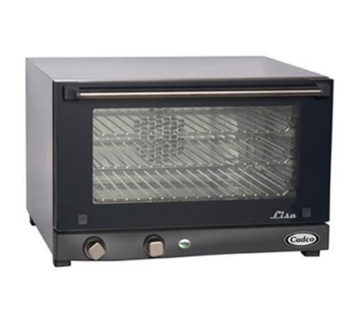 Cadco ov-013 half size electric commercial convection oven manual control for sale