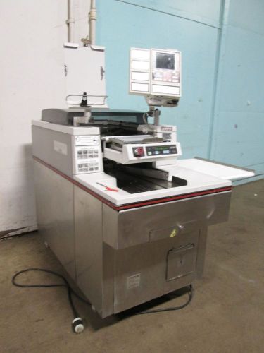 &#034;HOBART NSW&#034; COMMERCIAL PROGRAMMABLE LABELING HIGH SPEED MEAT WRAPPING MACHINE