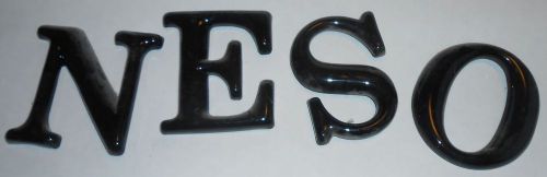Formed Plastic Sign Letters Black Century Bold Rd 4&#039;&#039; spells COMPUTER SOLUTIONS