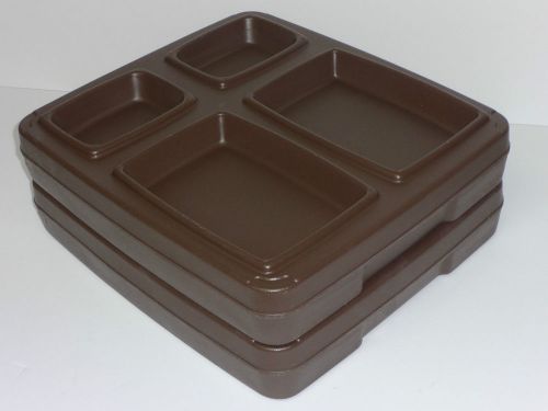 LOT 5 Carlisle Dinex Omni Insulated Food Service Lunch Trays/Cover Catering NEW