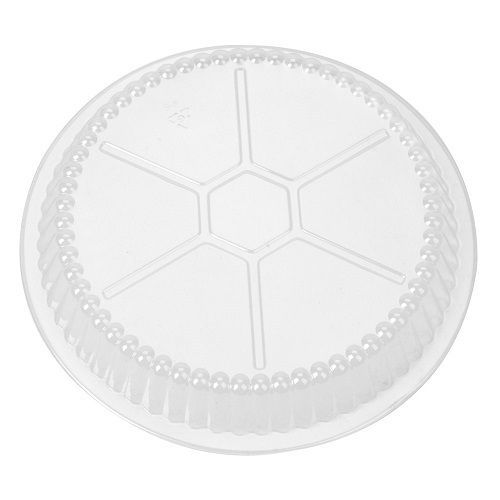 Plastic 7 Inch Round Clear Dome Takeout Lid For Aluminum Foil Container 527-DL