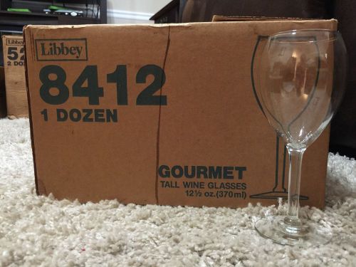Libbey Gourmet Tall Wine Glasses 12.5 oz