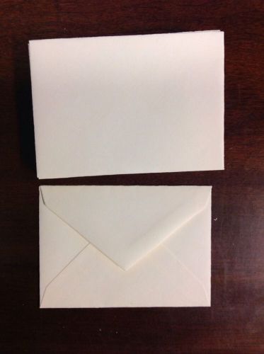 Vintage Tiny 4 3/4&#034; X 3 1/4&#034; Envelopes Thick Paper - Quantity Of 16 - Pre Owned