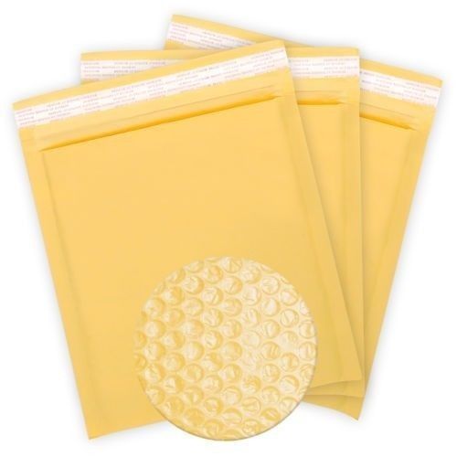 10PCS KRAFT BUBBLE MAILERS PADDED MAILING ENVELOPES Self-Seal Bags 12.5X14CM