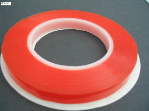 Red liner hi tack double sided self adhesive tape, huge 25m ultra permanent for sale