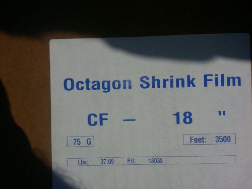 Octagon Heat shrink film 18&#034; or 20&#034;X3500 ft.  75 gauge
